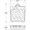 PosiQuiet Ceramic Pads 1996-2011 Mercedes-Benz C230 C240 C280 C320 C350 CLK320 CLK350 CLK430 E300 E3 - image 1