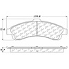 PosiQuiet Ceramic Pads 2002-2008 Buick Chevrolet GMC Isuzu Oldsmobile Saab 9-7x Ascender Bravada Env - image 1