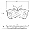 PosiQuiet Ceramic Pads 2001-2016 Ford Fiesta Focus - image 1