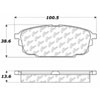 PosiQuiet Ceramic Pads 2001-2003 Mazda Protege Protege5 - image 2