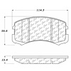 PosiQuiet Ceramic Pads 2002-2007 Mitsubishi Lancer - image 1