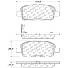 PosiQuiet Ceramic Pads 2002-2015 for Nissan Renault fits Altima Juke Koleos Maxima Safrane fits Sentra - image 1