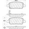 PosiQuiet Ceramic Pads 2002-2015 for Nissan Renault fits Altima Juke Koleos Maxima Safrane fits Sentra - image 2