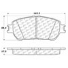 PosiQuiet Ceramic Pads 2004-2010 Toyota Avalon Camry Sienna Solara - image 2