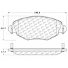 PosiQuiet Ceramic Pads 2001-2008 Ford Jaguar Mondeo X-Type - image 1
