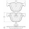 PosiQuiet Ceramic Pads 1998-2013 Bentley BMW Rolls Royce 1 Series M 535i 545i 550i 645Ci 650i 730i 7 - image 1