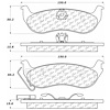 PosiQuiet Ceramic Pads 2003-2011 Ford Lincoln Mercury Crown Victoria Grand Marquis Marauder Ranger Town Car - image 1