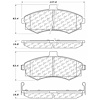 PosiQuiet Ceramic Pads 2002-2005 for Hyundai Elantra - image 1