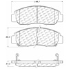 PosiQuiet Ceramic Pads 2003-2011 Acura Honda Accord Civic CSX - image 1