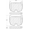 PosiQuiet Ceramic Pads 2003-2008 Mercedes-Benz CL55 AMG CL65 AMG CLS55 AMG E55 AMG S55 AMG S65 AMG S - image 1