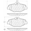 PosiQuiet Ceramic Pads 2004-2009 Mercedes-Benz E320 E350 - image 1
