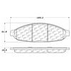PosiQuiet Ceramic Pads 2004-2008 Chrysler Pacifica - image 1