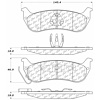 PosiQuiet Ceramic Pads 2004-2008 Chrysler Pacifica - image 1