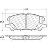 PosiQuiet Ceramic Pads 2004-2009 Lexus Toyota Highlander RX330 RX350 RX400h - image 2