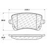 PosiQuiet Ceramic Pads 1991-2012 Audi Bentley Volkswagen A6 Quattro A8 Quattro Continental Phaeton RS4 RS6 S4 S6 S8 - image 4