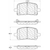 PosiQuiet Ceramic Pads 2007-2012 Chevrolet Cobalt Malibu - image 1