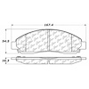 PosiQuiet Ceramic Pads 2004-2008 Chevrolet GMC Isuzu Canyon Colorado i-280 i-290 i-350 i-370 - image 1
