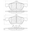 PosiQuiet Ceramic Pads 2004-2012 Ford Mazda Mercury Escape Mariner Tribute - image 1