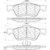 PosiQuiet Ceramic Pads 2009-2011 Ford Mazda Mercury Escape Mariner Tribute - image 1