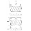 PosiQuiet Ceramic Pads 2004-2005 Toyota RAV4 - image 1