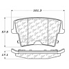 PosiQuiet Ceramic Pads 2005-2015 Chrysler Dodge 300 Challenger Charger Magnum - image 1