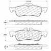 PosiQuiet Ceramic Pads 2002-2008 Mini Cooper - image 1