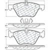 PosiQuiet Ceramic Pads 2005-2012 BMW 120i 125i 128i 130i - image 1