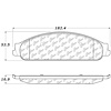 PosiQuiet Ceramic Pads 2005-2009 Ford Mercury Five Hundred Freestyle Montego Sable Taurus Taurus X - image 1