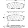 PosiQuiet Ceramic Pads 2004-2006 Mazda MPV - image 1