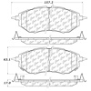 PosiQuiet Ceramic Pads 2005-2015 for Subaru B9 Tribeca Forester Legacy Outback Tribeca WRX - image 1
