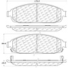PosiQuiet Ceramic Pads 2005-2010 Jeep Commander Grand Cherokee - image 1