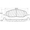 PosiQuiet Ceramic Pads 2005-2010 Ford Mustang - image 1