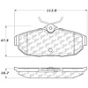 PosiQuiet Ceramic Pads 2005-2011 Ford Mustang - image 1