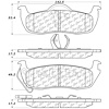 PosiQuiet Ceramic Pads 2005-2010 Jeep Commander Grand Cherokee - image 1