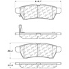 PosiQuiet Ceramic Pads 2005-2015 for Nissan Suzuki Equator Frontier Xterra - image 1