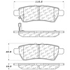 PosiQuiet Ceramic Pads 2005-2012 for Nissan Pathfinder - image 1
