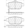 PosiQuiet Ceramic Pads 2006-2014 Acura Honda Ridgeline TL - image 1