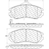 PosiQuiet Ceramic Pads 2004-2008 for Hyundai Tiburon - image 1