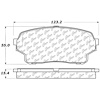 PosiQuiet Ceramic Pads 2004-2006 Suzuki XL-7 - image 1