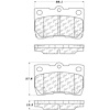 PosiQuiet Ceramic Pads 2006-2013 Lexus GS300 GS350 GS430 GS450h GS460 IS250 IS350 - image 1