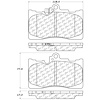 PosiQuiet Ceramic Pads 2006-2015 Lexus GS350 GS430 GS450h GS460 IS350 - image 1