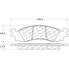 PosiQuiet Ceramic Pads 2006-2010 Ford Mercury Explorer Explorer Sport Trac Mountaineer - image 1