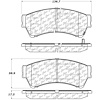 PosiQuiet Ceramic Pads 2006-2013 Ford Lincoln Mazda Mercury 6 Fusion Milan MKZ Zephyr - image 1