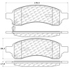 PosiQuiet Ceramic Pads 2006-2009 Buick Chevrolet GMC Saab 9-7x Envoy Envoy XL Rainier SSR Trailblazer Trailblazer EXT - image 1