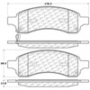PosiQuiet Ceramic Pads 2006-2009 Buick Chevrolet GMC Saab 9-7x Envoy Envoy XL Rainier SSR Trailblazer Trailblazer EXT - image 3