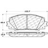 PosiQuiet Ceramic Pads 2010-2015 Lexus Toyota CT200h Prius - image 1