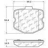 PosiQuiet Ceramic Pads 2006-2013 Chevrolet Corvette - image 1