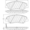 PosiQuiet Ceramic Pads 2006-2015 for Hyundai for Kia Entourage Santa Fe Sedona - image 1