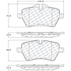 PosiQuiet Ceramic Pads 2006-2015 Mini Cooper - image 1