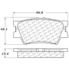 PosiQuiet Ceramic Pads 2007-2016 Lexus Pontiac Toyota Avalon Camry ES300h ES350 HS250h Matrix RAV4 Vibe - image 1